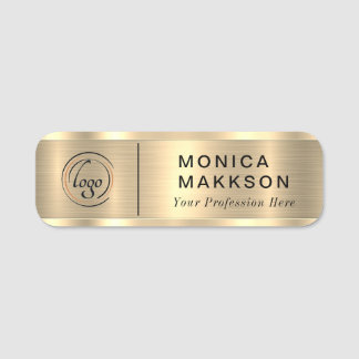 Modern Name, Logo And Title Name Tag