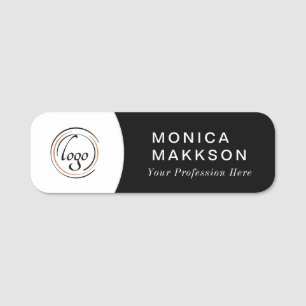 Modern Name, Logo  And Title Name Tag
