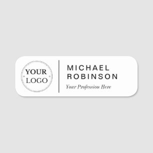 Modern Name, Logo And Title Name Tag