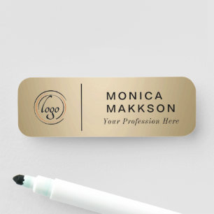 Modern Name, Logo  And Title Name Tag