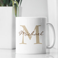 Modern Name & Monogram Initial Classic