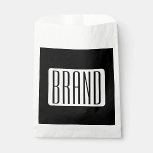 Modern Name or Editable Brand Name for Business  Favour Bags