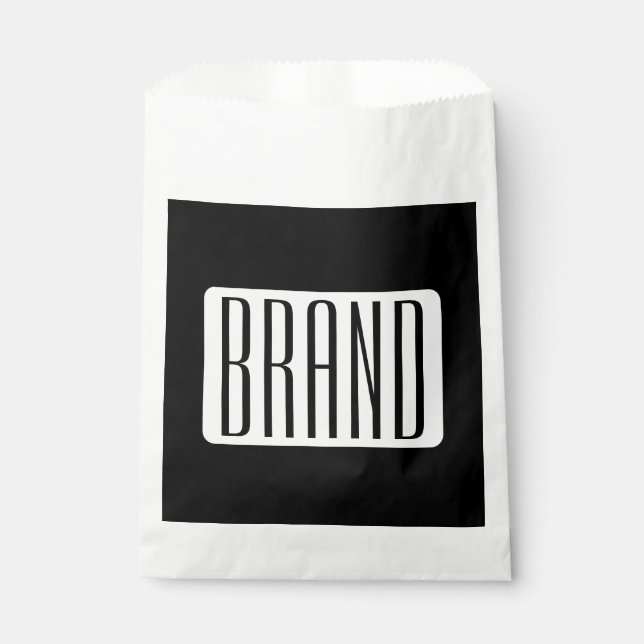Modern Name or Editable Brand Name for Business  Favour Bags (Front)