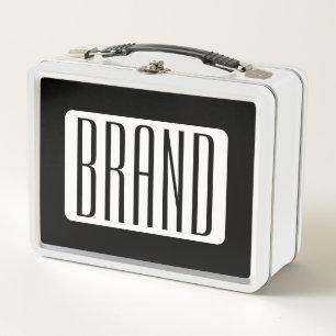 Modern Name or Editable Brand Name for Business  Metal Lunch Box