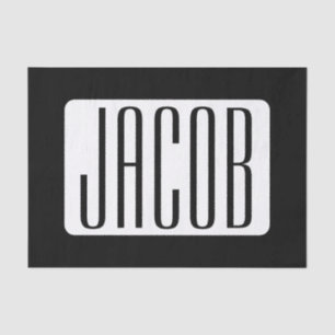 Modern Name or Editable Brand Name for Business  Tissue Paper