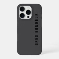 Modern Name or other Text Template | Dark Grey