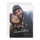 Modern Name Photo Vertical Chic Save the Date