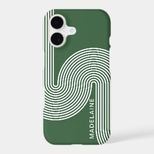 Modern Name Retro Boho Stripes