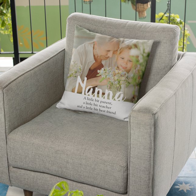Modern | Nanna Photo Throw Pillow (Creator Uploaded)