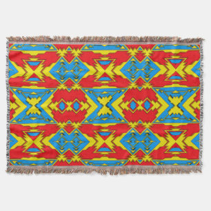 Modern Native American 12 Throw Blanket