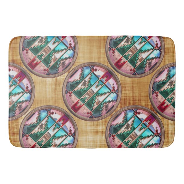 Modern Native American 15 Bath Mat (Front)