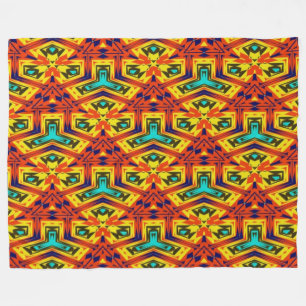 Modern Native American 28 Fleece Blanket