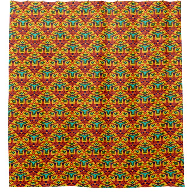 Modern Native American 28 Shower Curtain (Front)