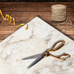 Modern Natural Beige Marble Grey Inlay Wedding Tissue Paper
