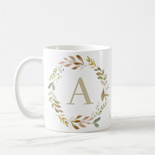 Modern natural botanical foliage photo coffee mug