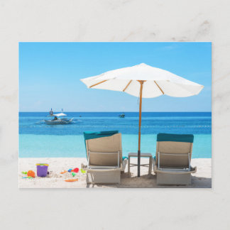 Modern Nature Beach Landscape Postcard