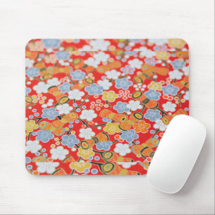 Modern Nature Floral Photo Mouse Mat