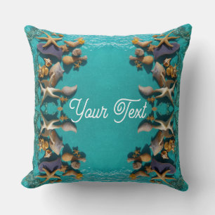modern nature luxury shells starfish seaside house cushion