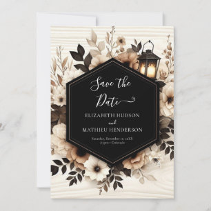 Modern Nature Rustic Wedding Save The Date