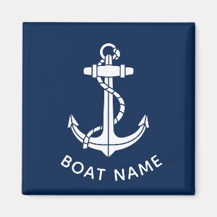 Modern Nautical Anchor Cruise Trip Custom Swag Magnet