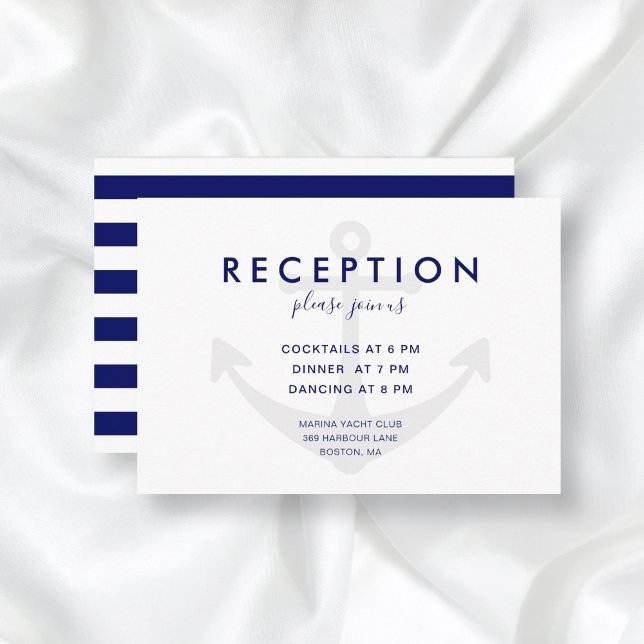 Modern Nautical Anchor Wedding Reception Enclosure (Creator Uploaded)