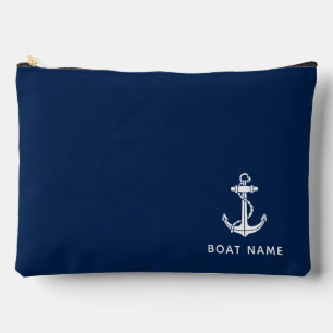 Modern Nautical Boat Anchor Custom Accessory Pouch