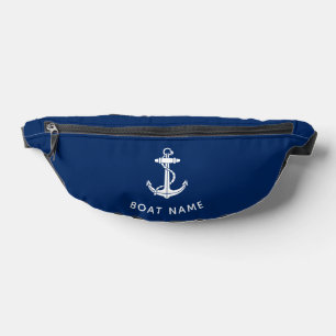 Modern Nautical Boat Anchor Custom Cruise Bum Bags