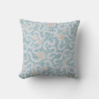 Modern Nautical Throw Pillow