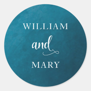 Modern Nautical Watercolor Wedding Envelope Seals