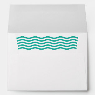 Modern Nautical Waves Self-Addressed Envelopes