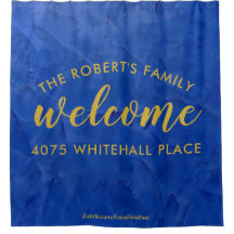 Modern Navy and Gold Personalised Name