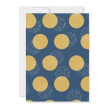 Modern Navy and Gold Polka Dot