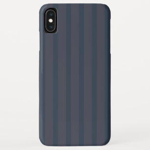 Modern Navy Blue and Plum Striped iPhone XS Max Case