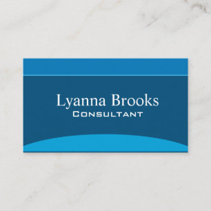 Modern Navy Blue Consultants Business Card