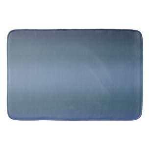 Modern navy blue gradient Watercolor galaxy space Bath Mat