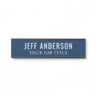 Modern Navy Blue Office Employee