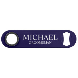 Modern Navy Blue Personalised Groomsman