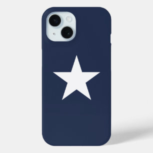 Modern Navy Blue Star Mark iPhone 15 Case