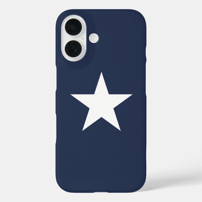 Modern Navy Blue Star Mark Case-Mate iPhone Case (Back)