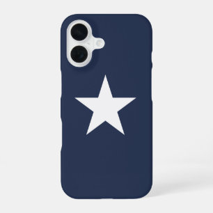 Modern Navy Blue Star Mark iPhone 16 Case
