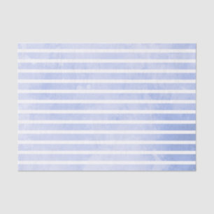 Modern Navy Blue Stripe Watercolor Wedding Tissue Paper