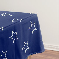 Modern navy blue & white stars pattern