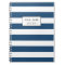 Modern Navy Blue White Stripes Pattern