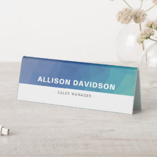 Modern Navy Business Employee Name