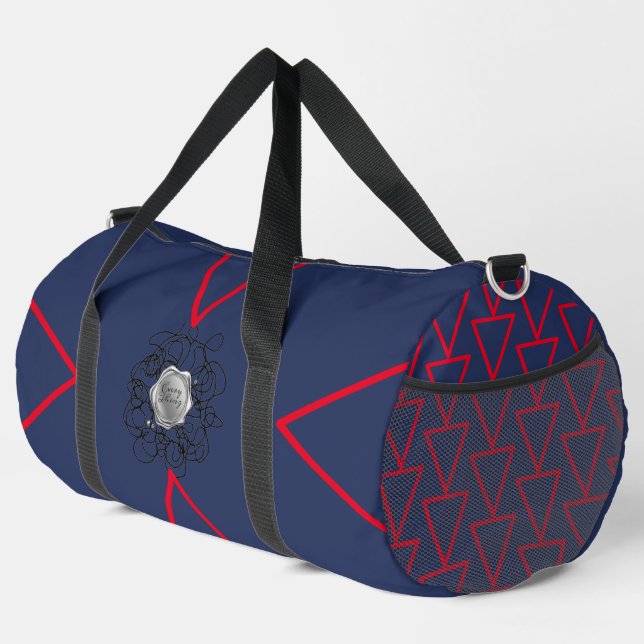Modern navy  duffle bag (Right Corner)