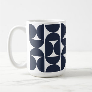 Modern Navy Geometric 15oz coffee Mug