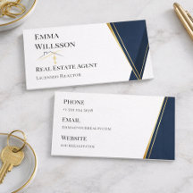 Modern Navy Gold Luxury Realtor Branding