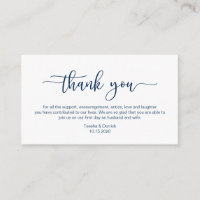Modern Navy minimalism font, Birthday Thank you