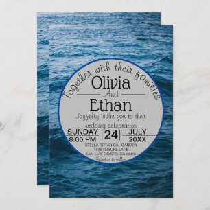 modern navy nautical invitation