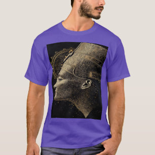 "Modern Nefertiti: Royal Golden Art T-Shirt